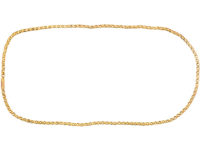 Victorian 9ct Gold Belcher Chain with Barrel Clasp