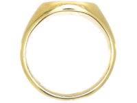 9ct Gold Signet Ring with an Owl Intaglio