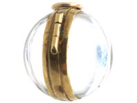 Victorian 9ct Gold & Rock Crystal Round Locket