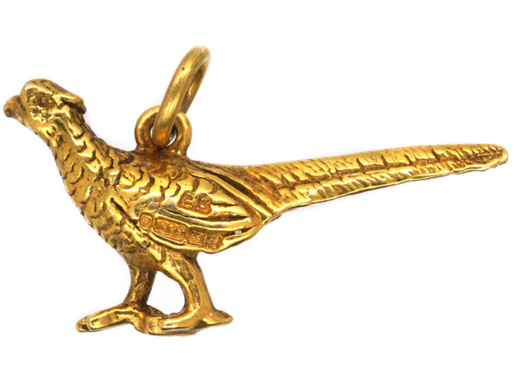 9ct Gold Pheasant Charm