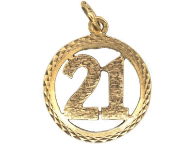 9ct Gold 21st Birthday Charm