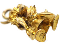 9ct Gold Charm of a Viking