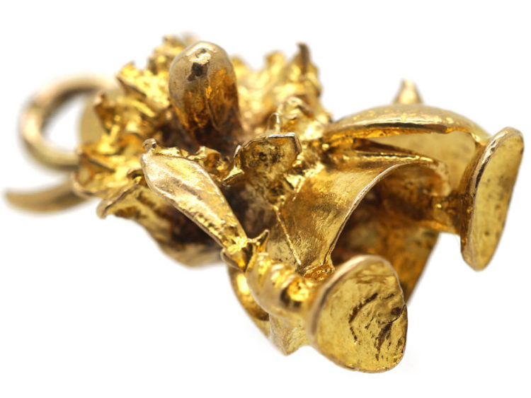 9ct Gold Charm of a Viking