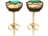 Georgian Green Paste Earrings