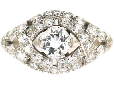 Art Deco Platinum & Diamond Ring