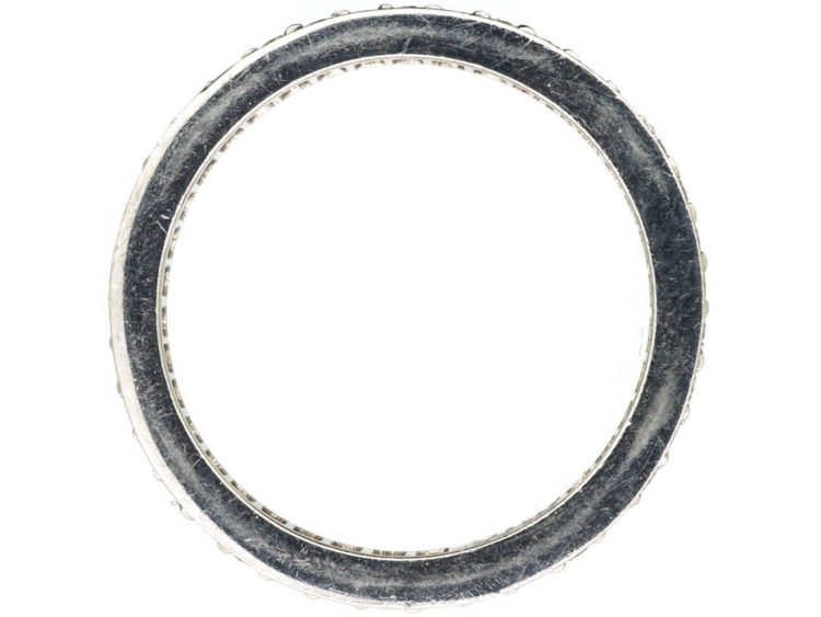 Narrow Platinum & Diamond Eternity Ring