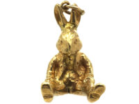9ct Gold Seated Hare Charm