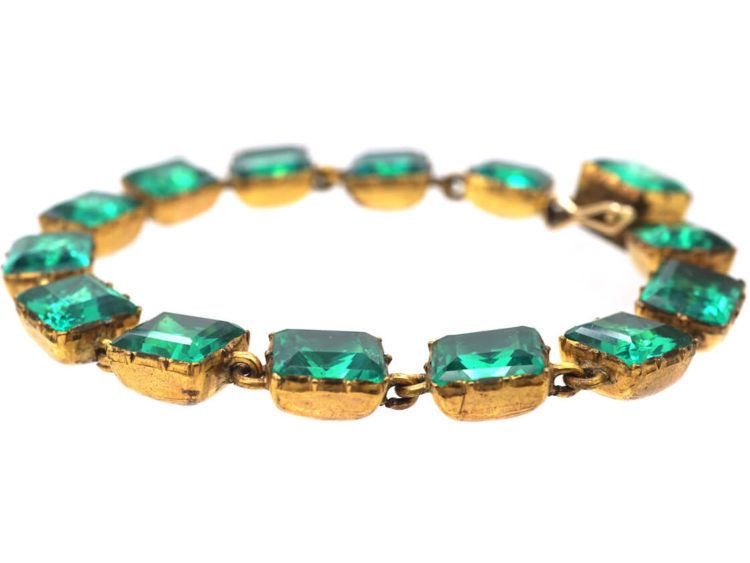 Georgian Green Paste Bracelet