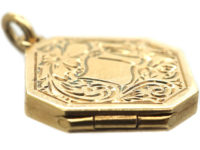 9ct Gold Octagonal Locket