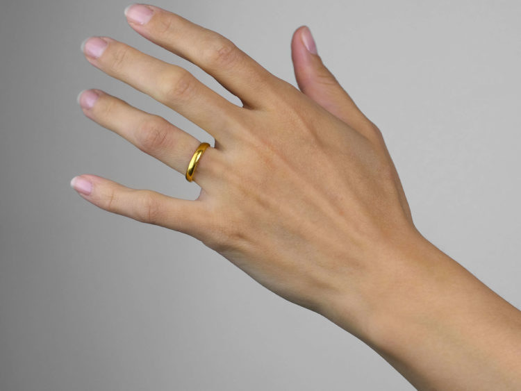 Edwardian 22ct Gold Wedding Band