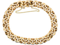 Edwardian 15ct Gold Interlinked Hearts Design Bracelet