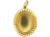 Victorian 15ct Gold Oval Locket