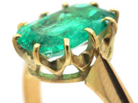 Edwardian 18ct Gold & Emerald Ring