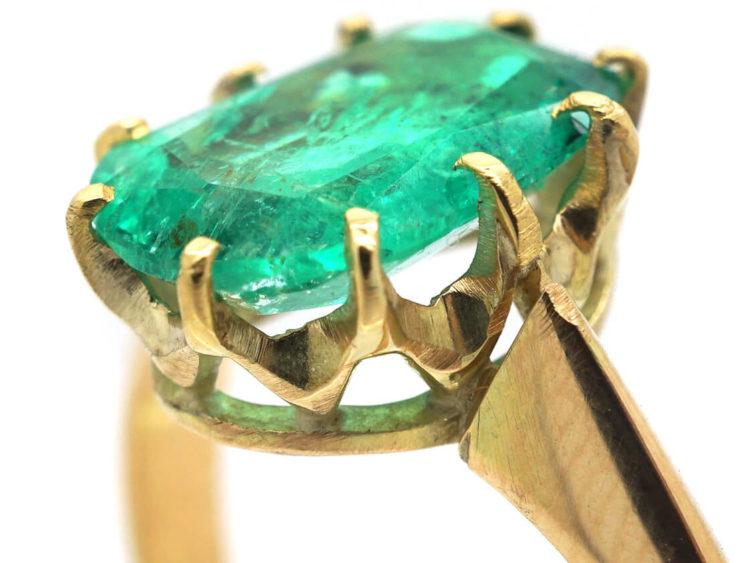 Edwardian 18ct Gold & Emerald Ring
