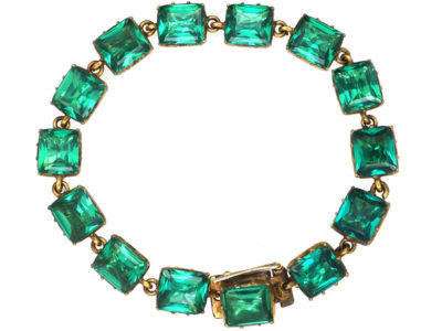Georgian Green Paste Bracelet