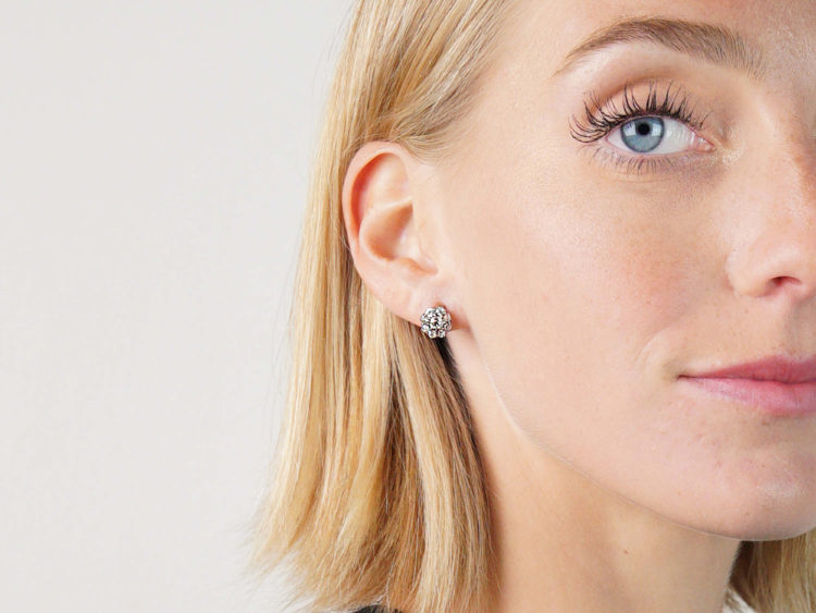 Victorian Diamond Cluster Earrings