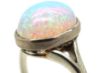 Art Deco Platinum & Opal Ring