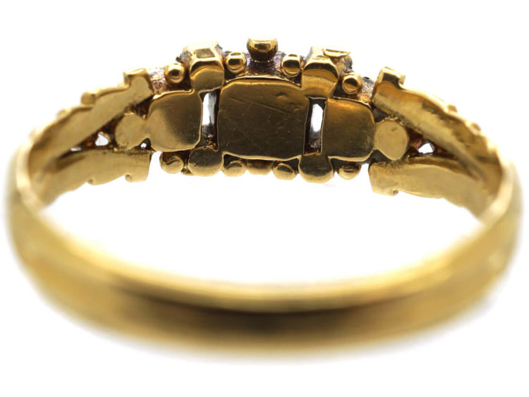 Georgian 18ct Gold, Ruby & Diamond Ring