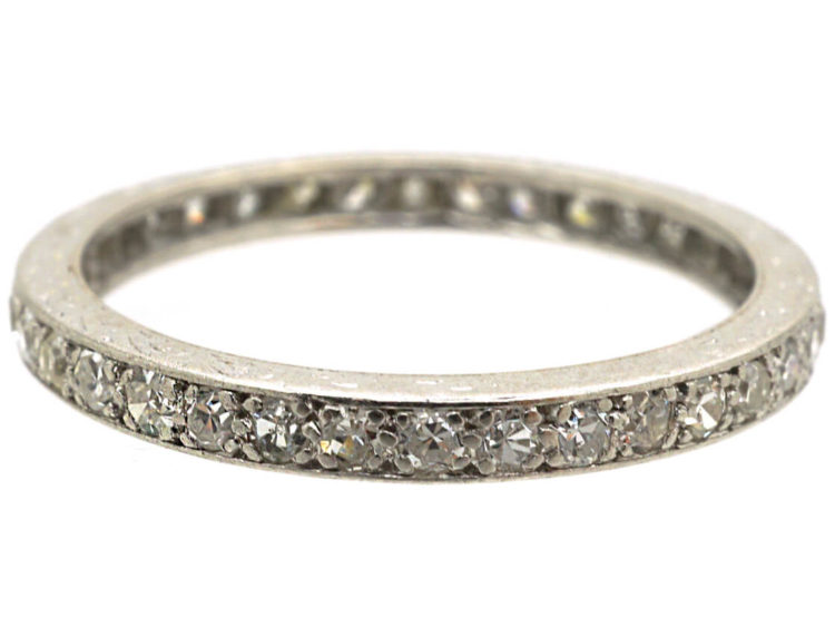 Art Deco Platinum & Diamond Eternity Ring