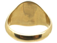 9ct Gold Signet Ring with an Owl Intaglio