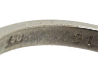 Diamond Single Stone Diamond Ring with Diamonds on Either Side