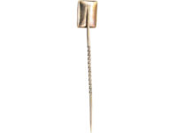 Georgian 9ct Gold Locket Tie Pin