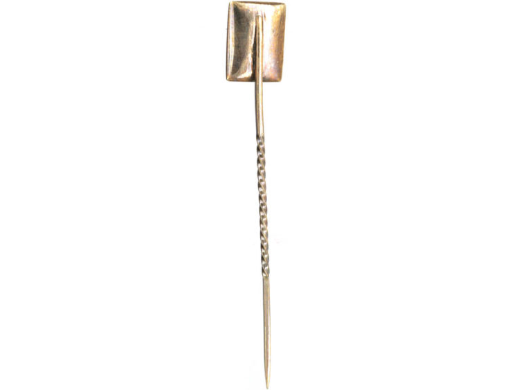 Georgian 9ct Gold Locket Tie Pin