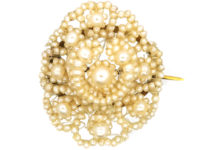 Regency Small Natural Pearl Lace Brooch