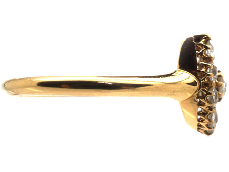 Victorian 18ct Gold & Diamond Horseshoe Ring