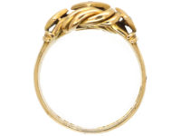 18ct Gold Lover's Knot Ring set with Diamonds
