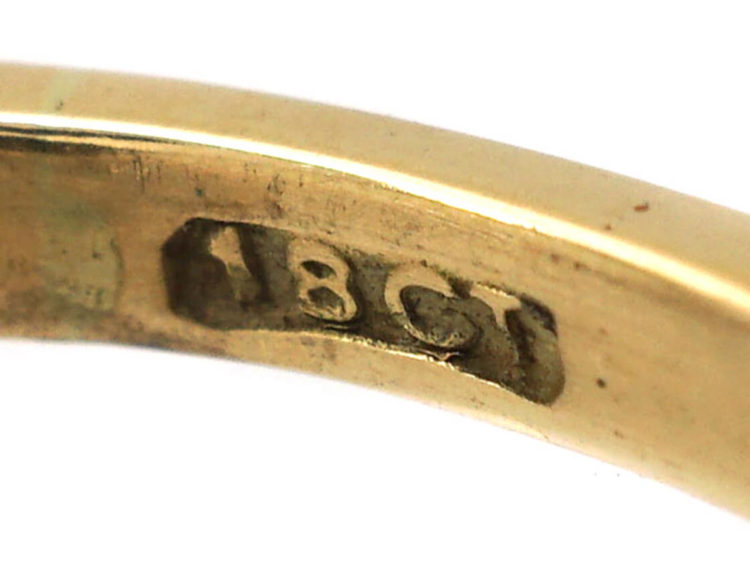 Edwardian 18ct Gold & Diamond Cluster Ring
