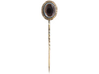Victorian 9ct Gold & Banded Onyx Tie Pin