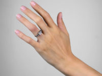 Georgian Gold Stuart Crystal Ring with Gold Thread Detail