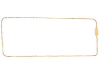 Early 20th Century 14ct Gold Chain with Decorative Box Clasp
