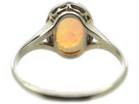 Art Deco Platinum & Opal Ring