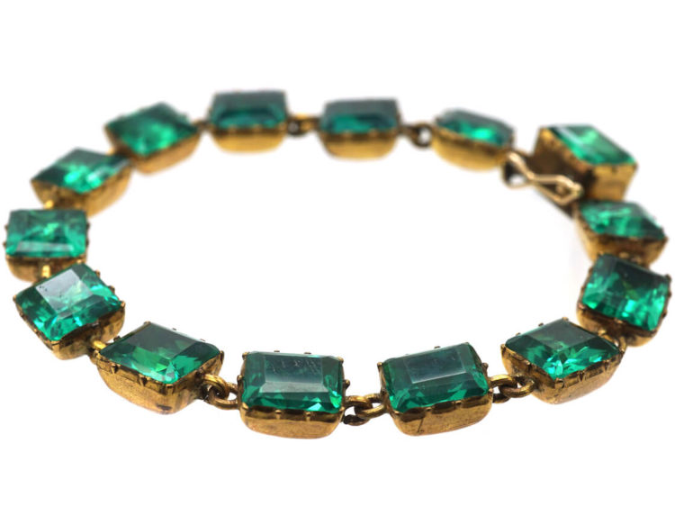 Georgian Green Paste Bracelet