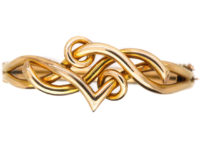 Edwardian 9ct Gold Coily Bangle
