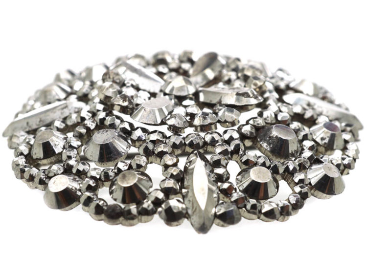 Georgian Cut Steel Brooch