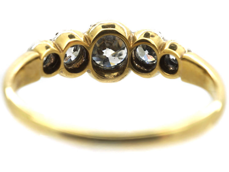 William 1V 18ct Gold Five Stone Diamond Ring