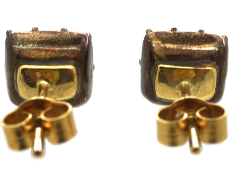 Georgian Green Paste Earrings