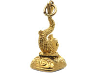 9ct Gold Dolphin Seal with Onyx Base