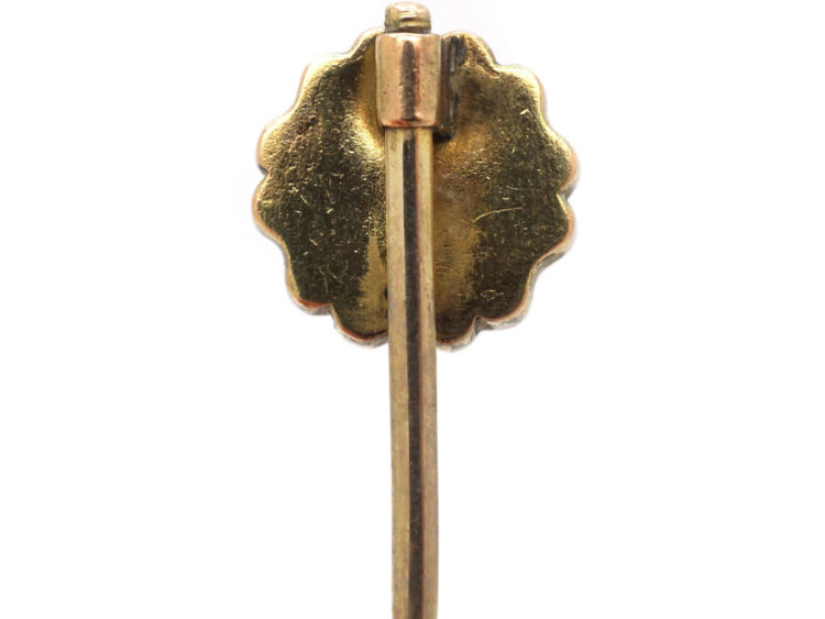 Victorian 15ct Gold & Diamond Star Tie Pin