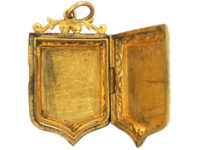 Edwardian 9ct Back & Front Locket with Swallow Detail