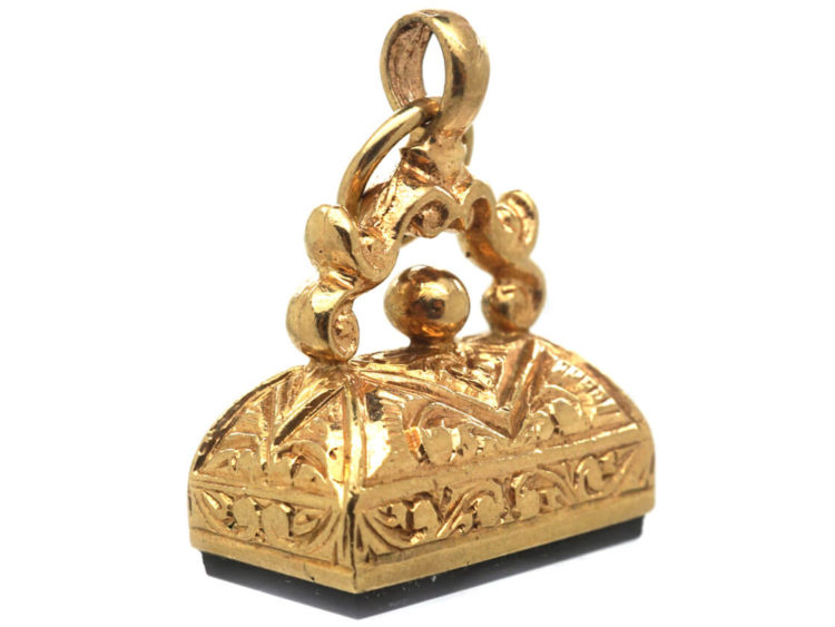 9ct Gold Seal with Black Onyx Base
