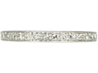 Art Deco Platinum & Diamond Eternity Ring