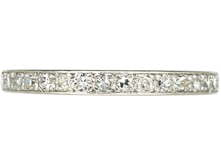 Art Deco Platinum & Diamond Eternity Ring