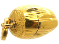 French 18ct Gold Vinaigrette Hazelnut Pendant