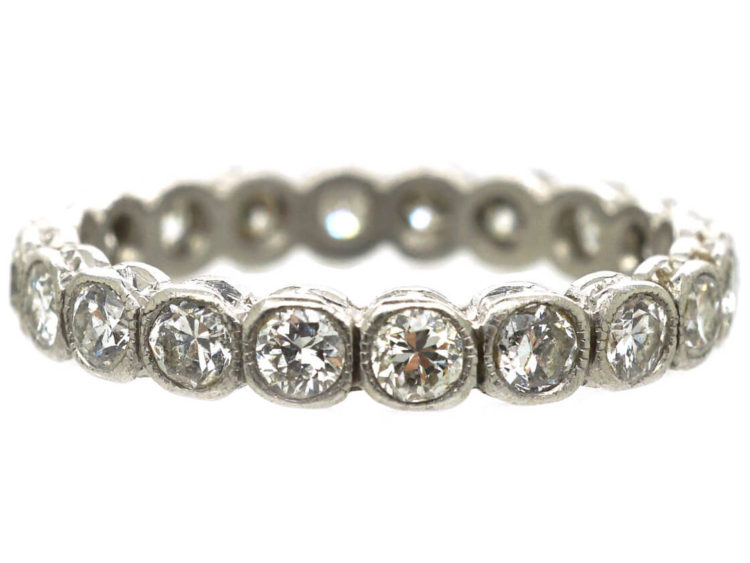 Art Deco Platinum & Diamond Eternity Ring
