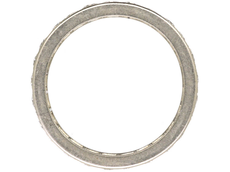 Art Deco 18ct White Gold & Diamond Eternity Ring