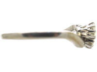 Edwardian 18ct White Gold & Platinum Two Diamond Twist Ring